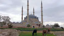 Mimar Sinan'ın şaheseri Selimiye'de beklenmedik ziyaretçiler: Turistler şaşkın
