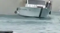 Bebek açıklarında lüks teknede korkutan yangın