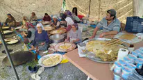 Çameli halkı mezarlıkta bayram sofrasında buluştu