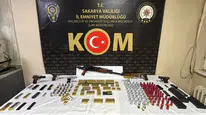 Sakarya’da silah kaçakçılığı operasyonu Evden cephanelik çıktı