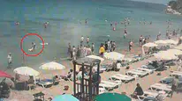Kuşadası'nda boğulma tehlikesi geçiren turisti vatandaşlar son anda kurtardı