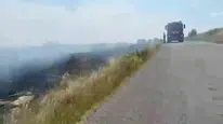 İpsala’da mera yangını ekipleri harekete geçirdi