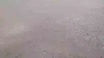 Edirne sınırında aniden bastıran dolu hayatı durma noktasına getirdi