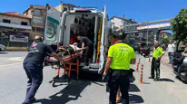Alaplı'da motosiklet kazası sürücüyü hastanelik etti