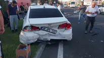 Nevşehir trafiğinde zincirleme kaza beş kişiyi hastanelik etti