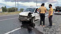 Bingöl yolunda patlayan lastik büyük bir kazaya yol açtı