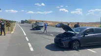 Tekirdağ Muratlı yolunda kaza İki araç çarpıştı 3 kişi yaralandı