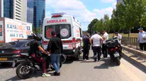 Ümraniye Şile Yolu üzerinde motosikletli polis kazası