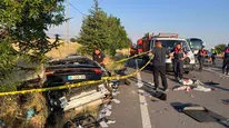 Kayseri yolunda acı kaza Almanya'dan gelen gurbetçi aileden 3 kişi öldü