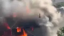 Kahramanmaraş'ta bir evde yangın paniği yaşandı