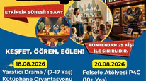Aydınlı çocuklar için dört günlük eğlence ve gelişim programı başlıyor