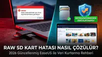 RAW SD kart sorunu Verilerinizi kaybetmeden kartınızı nasıl kurtarırsınız?