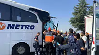 Uşak’ta otobüs kazası 8 kişi hastanelik oldu