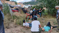 Suşehri'nde traktör şarampole yuvarlandı, 4 kişi yaralı