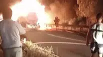 Köyceğiz'de tanker yangını ormanı tehdit etti 3 dekarlık alan zarar gördü