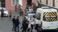 Çorlu'da komşu kavgası Keserli saldırı kamerada