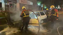 Aydın'da sürücü son anda fark etti Araç seyir halinde alev aldı