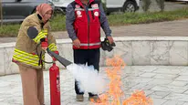 Düzce'de itfaiye ekiplerinden hayat kurtaran ders: İlk kez tüp tuttular