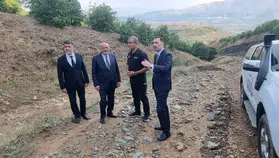 Üzümlü’de Toprak Kayması Gündemi: Milletvekili Karaman’dan Kaymakam Hökelekli’ye Ziyaret