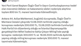 Özgür Özel'e yargıdan ağır fatura: Üç farklı konuşma için 800 bin TL tazminat