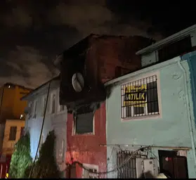 Ayvansaray'da geceyi aydınlatan korku dolu anlar