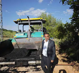 Kahta’da bozuk yol çilesi bitiyor