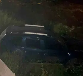 Bursa'da dereye uçan otomobilin sürücüsü kayıplara karıştı