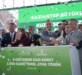 Gaziantep’te yeni konut hamlesi Bakan Kacır temel attı