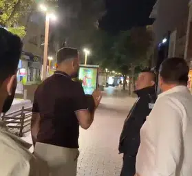 Eskişehirde 15 Temmuz pankartı krizi