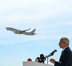 Antalya Havalimanı’nın yeni kontrol kulesi hızla yükseliyor