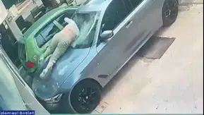 Başkentte dehşet anları: Otel penceresinden düşen genç kadın otomobilin tavanına çakıldı