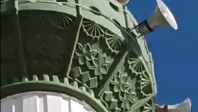 Mut ilçesinde şaşkına çeviren manzara: Minarede tilki görüldü