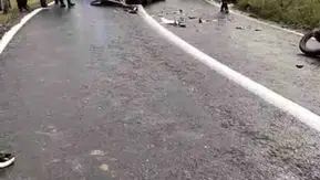 Çermik yolunda motosiklet kazası