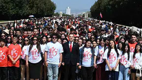 Balıkesirli 1071 genç 19 Mayıs ruhuyla Anıtkabir’de buluştu
