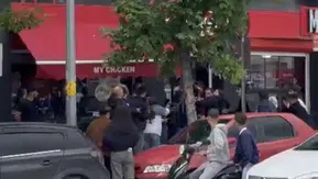 Eskişehir’in işlek caddesinde yumruklar konuştu
