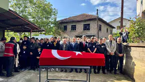 Zonguldak Çaycuma malul gazi Satılmış Ermiş'i uğurladı