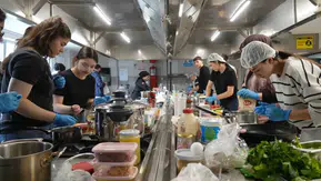 Kastamonulu gençler mutfakta ter döktü