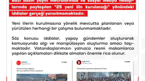 Yeni il kurulacağı iddialarına resmi kanaldan yanıt geldi