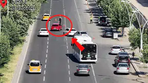 Diyarbakır trafiğinde yaya önceliği için havadan denetim dönemi