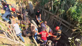 İnegöl’de traktör kazası Dede ve iki torunu ölümden döndü