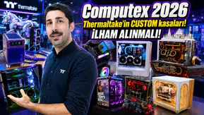 Computex 2026 fuarında bilgisayar kasaları sanata dönüştü