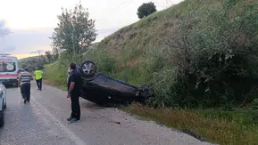 Malatya Doğanşehir yolunda direksiyon hakimiyetini kaybeden sürücü kaza yaptı
