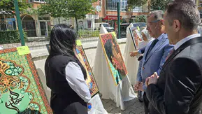 Faslı kursiyerden Yozgat tarihine sanat dokunuşu