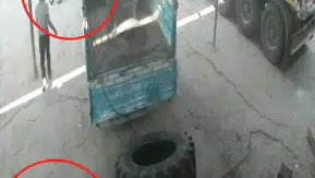 Siirt'te lastik patlaması iki işçiyi hastanelik etti