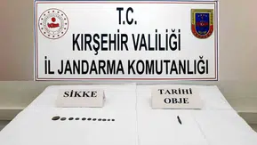 Kırşehir yolunda tarihi eser operasyonu