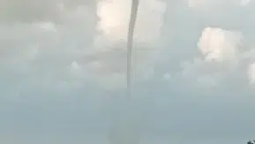 Rize açıklarında oluşan hortum bölge halkını tedirgin etti