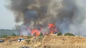 Antalya Aksu'da orman yangını paniği sona erdi
