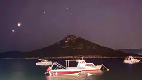 Gökyüzünde nadir buluşma Ayvalık semalarında izlendi