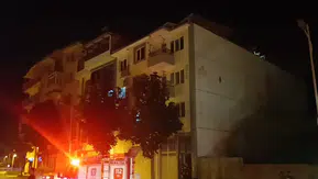 Malatya’da apartman çatısı aniden çöktü