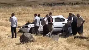 Siverek yolunda kaza iki kişi hastanelik oldu